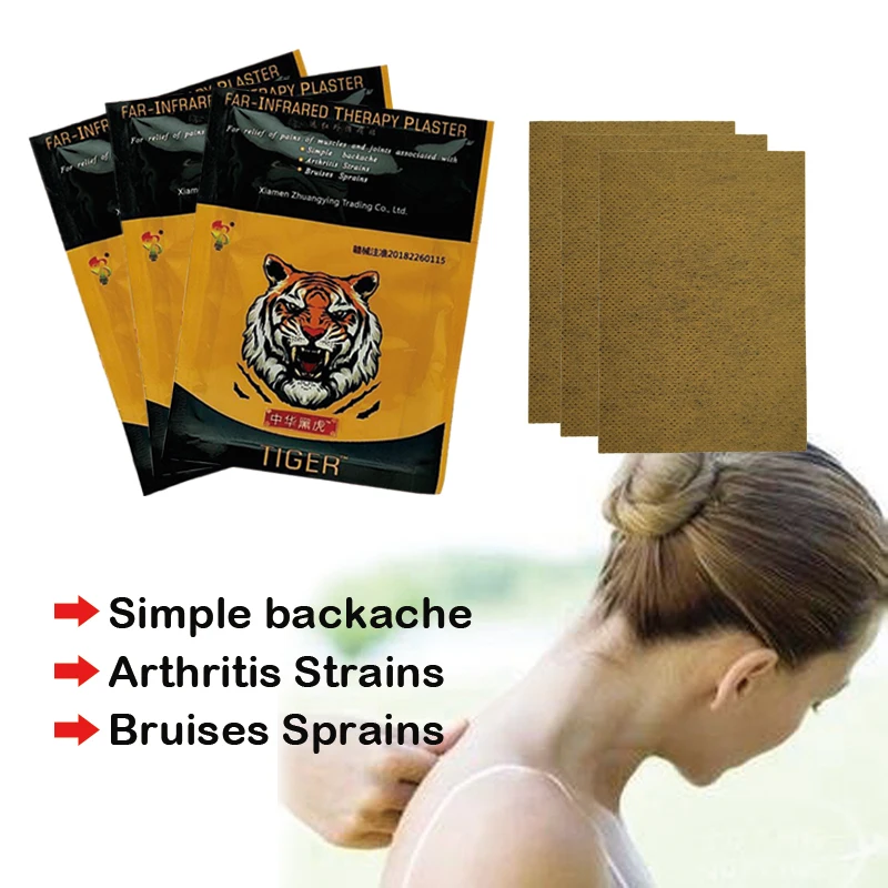 ZB 8PCS Pain Relieving Patch Neck Back Body Pain Relaxation Pain Plaster Tiger Balm Joint Pain Patch Killer Body Back Relax