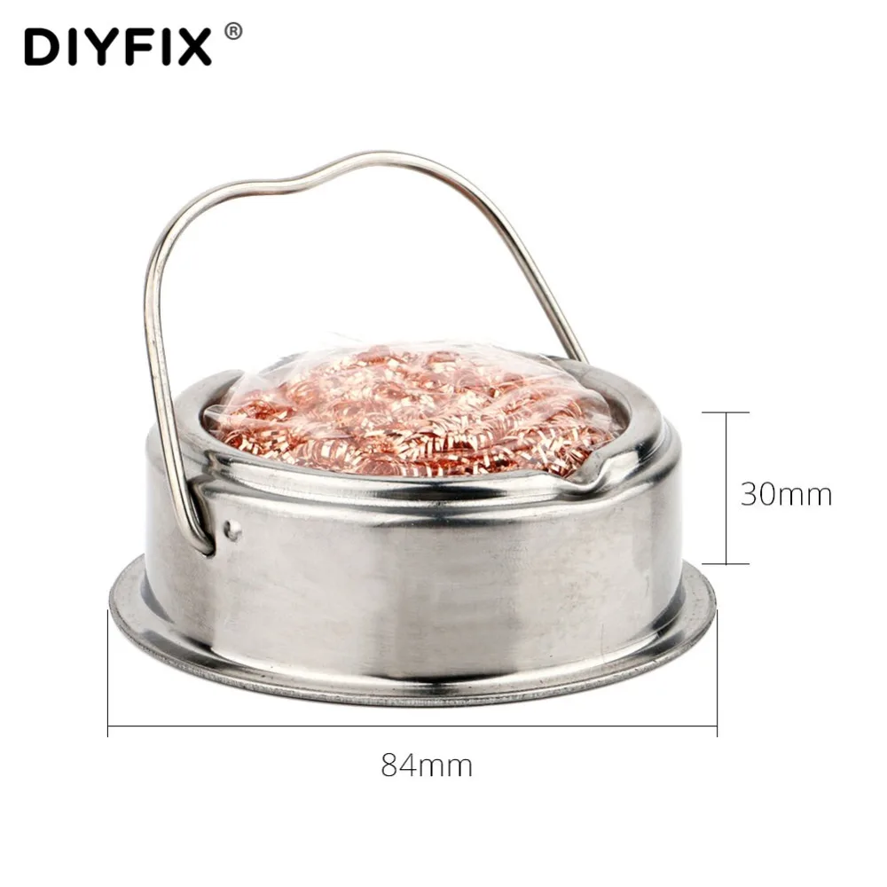 Набор инструментов DIYFIX для сварки, пайки, паяльника, наконечников, очистки, стальной, латунный провод, щетка с подставкой, набор инструментов для ремонта BGA