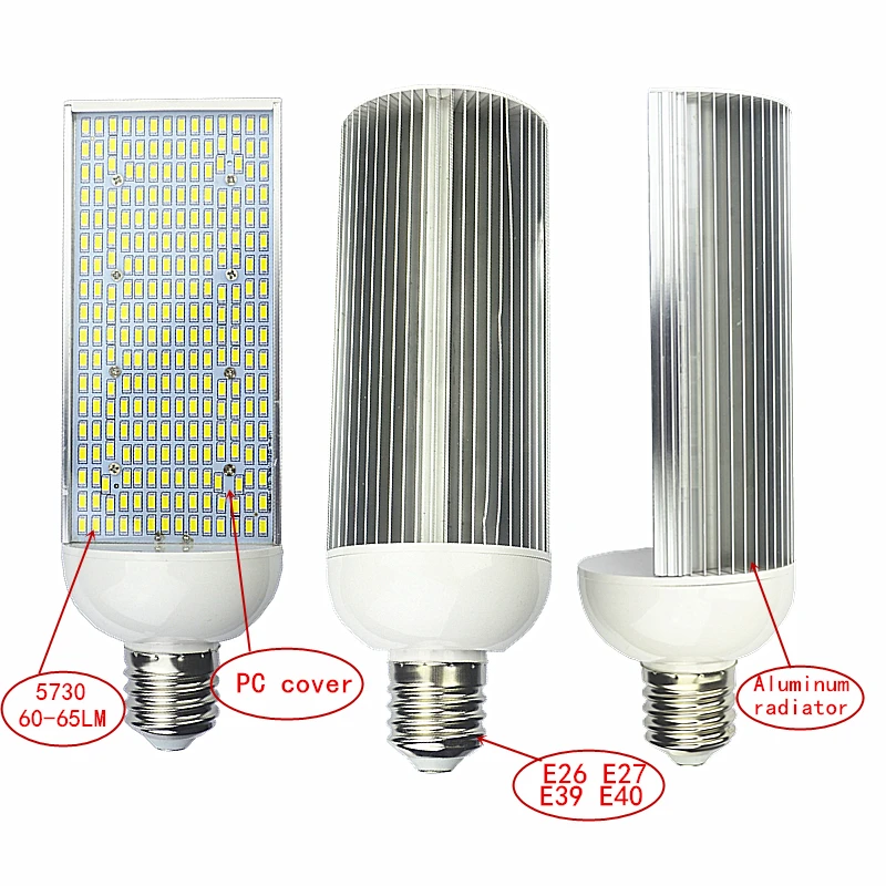 E40 E39 street Lamp E27 E26 LED corn Bulbs 70W 100W 150W high bay Lighting outside parking Poles Lights Lampada Cold Warm White