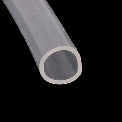 1M Length 8mm x 10mm Food Grade Transparent Silicone Rubber Tubing Hose Pipe