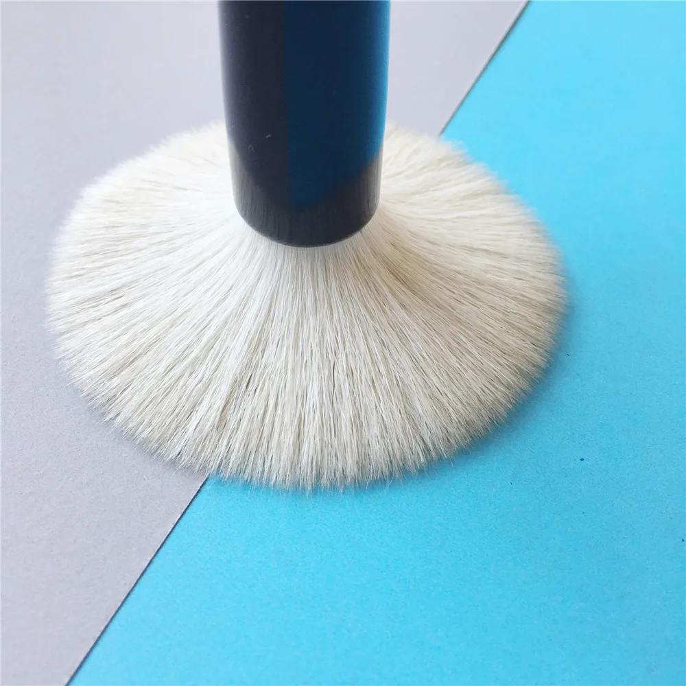 Wood Handle Multi Purpose Face Blender Powder Blush Bronzer Makeup Brush Soft Goat Hair Cosmetic Blending Tool