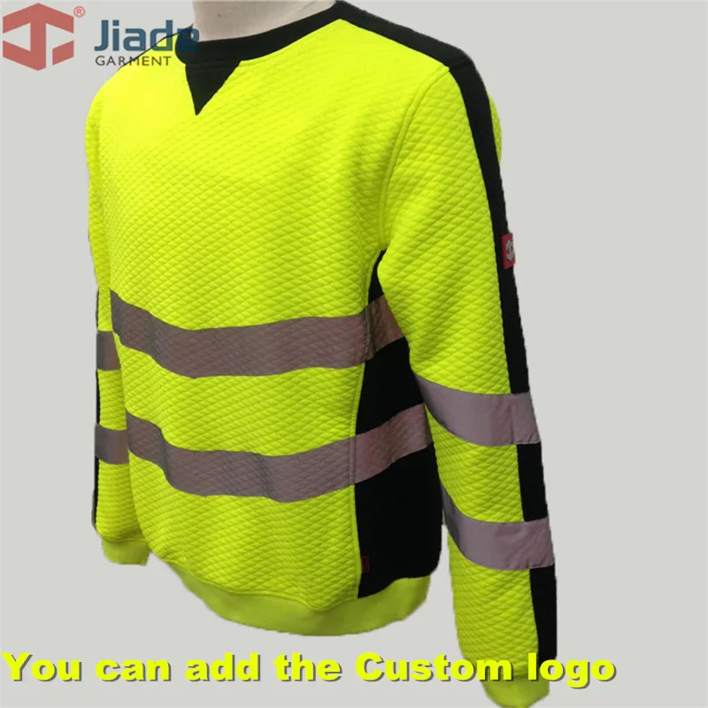 

Jiade Adult High Visibility Yellow/HiVi Orange HiVi-Pink Hoodie Men's Work Reflective HoodieMen's Warm hoodie EN471 ANSI Hoody