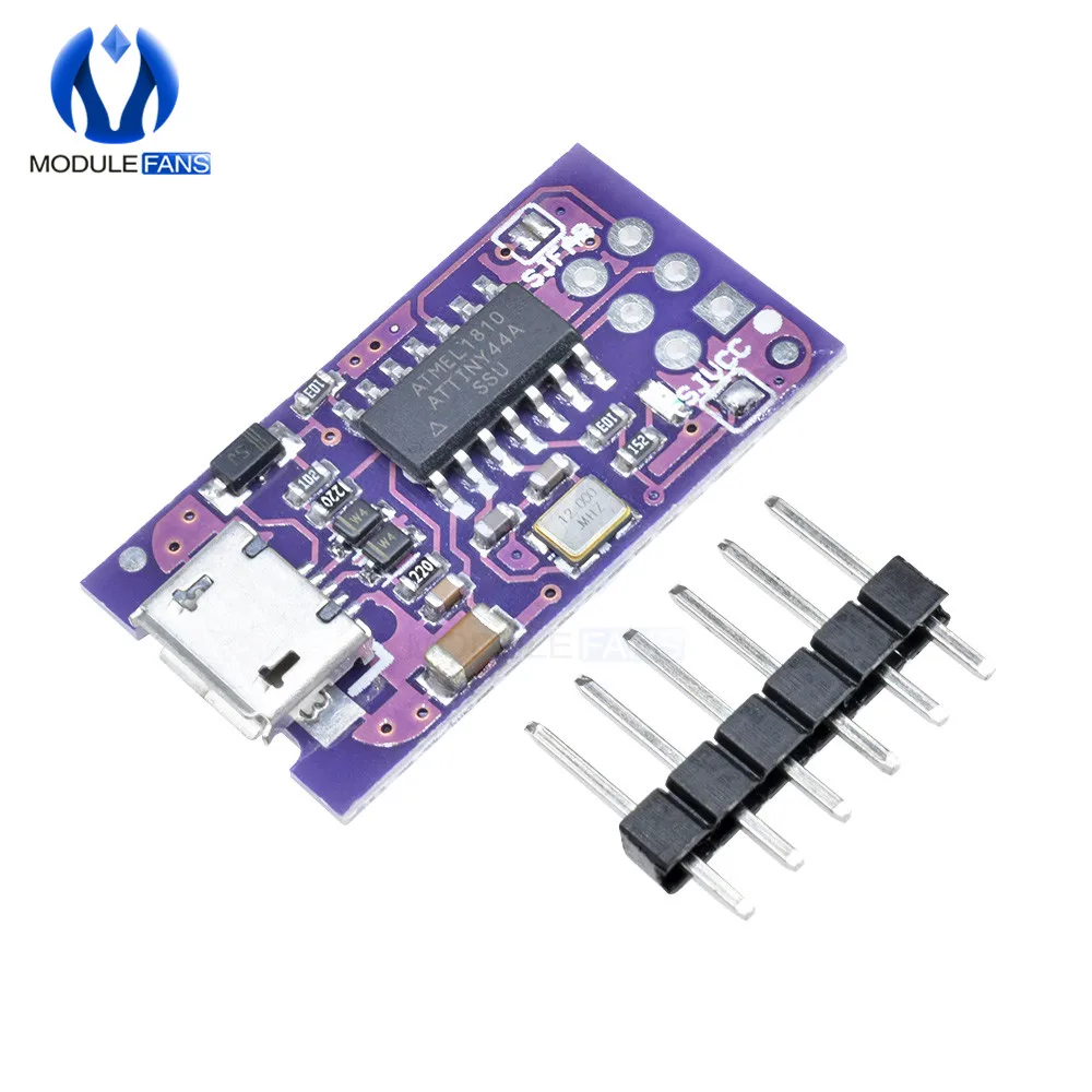 Micro USB Tiny AVR ISP ATtiny44 ATTiny45 ATTiny85 USBTinyISP Programmer Module For Arduino IDE Bootloader ISP Microcontroller 5V