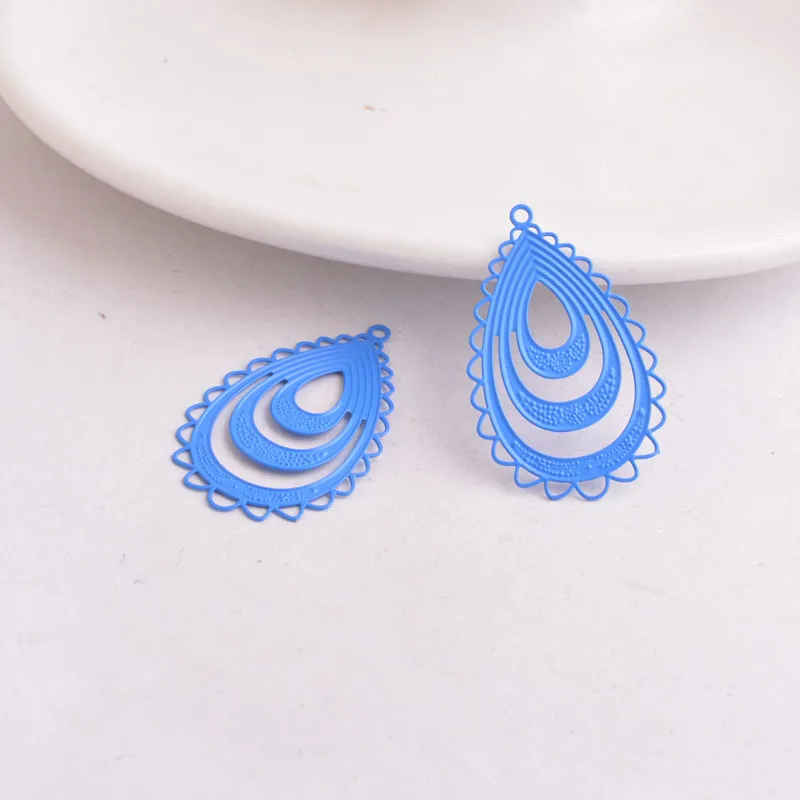 50 Stück AB1409 20mm*32mm Ovale Form Charms Verbinder Anhänger DIY Ohrring-Zubehör – Detail 8