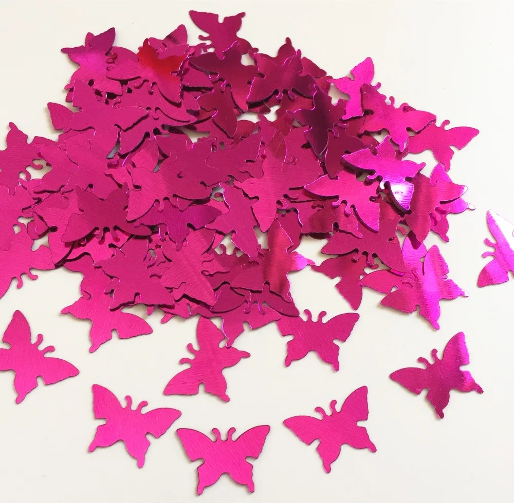 GOLD BUTTERFLY Wedding Confetti Table Decoration 3D Purple cerise Party Sprinkles birthday bridal acception