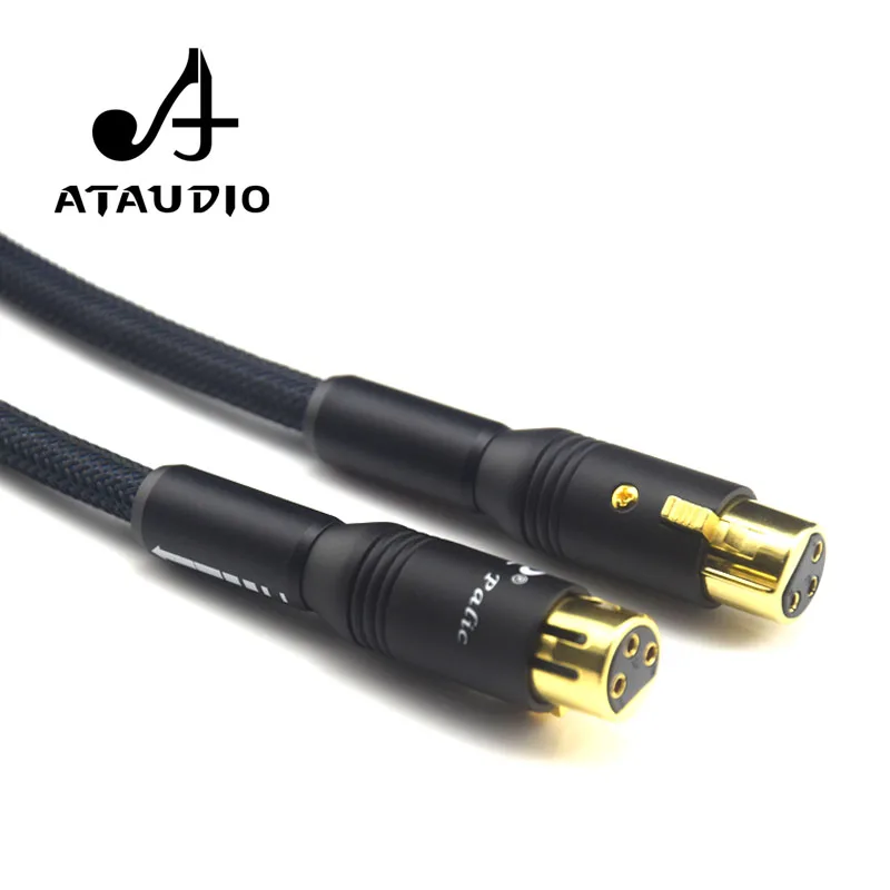 ATAUDIO posrebrzany kabel XLR Hi-end G5 Hifi 2 XLR męski na 2 XLR kabel żeński