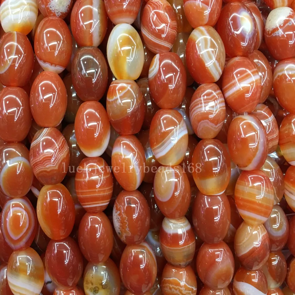 Fashion Jewelry 8x12mm Stunning Red Onyx Carnelian Loose Beads 15.5\