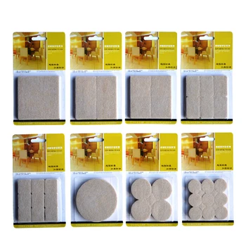 2-32PCS Self Adhesive ตารางเก้าอี้เฟอร์นิเจอร์ขา Pads Protector ฟุตชั้นสแควร์ลื่นกันชนบ้านฮาร์ดแวร์