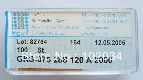 

100 шт./лот 100% оригинал INGUN GKS075-288-120 GKS-075 288 120 A 2000 пружина зонд Pogo Pin сделано в германии