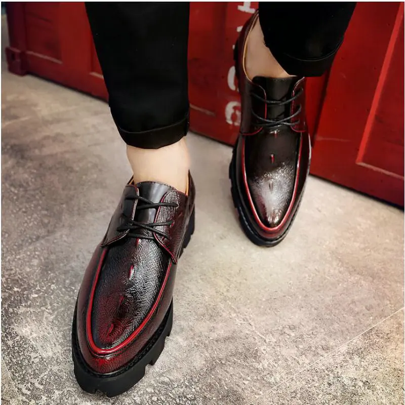 New Fashion Men Pointed Toe Oxfords  Driving Formal Wedding Basic Shoes Male wedding Business dress  LH-80