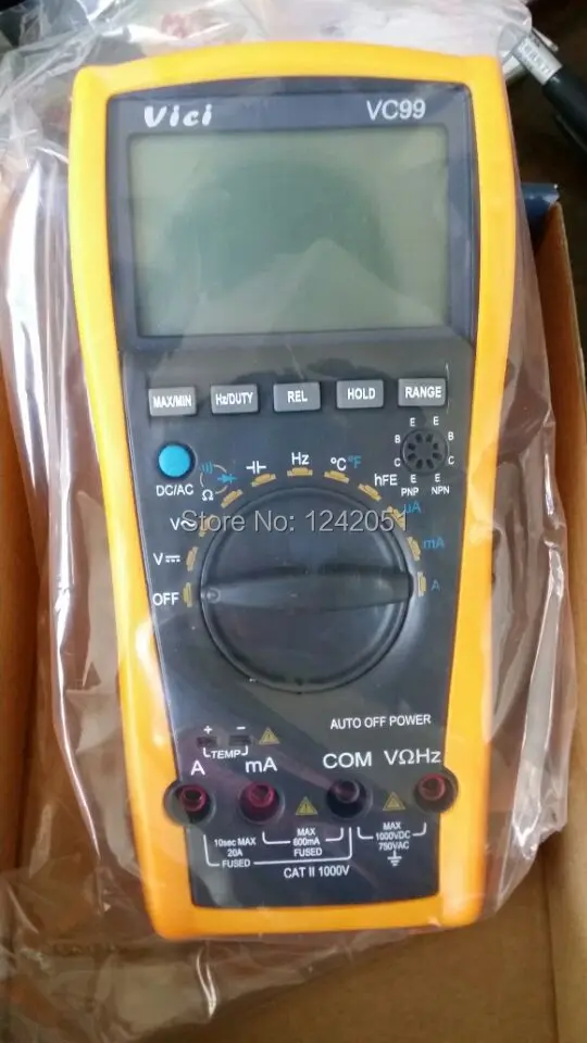 Vichy VC99 3 6/7 Multimeter analog bar C F better FLUKE 17B