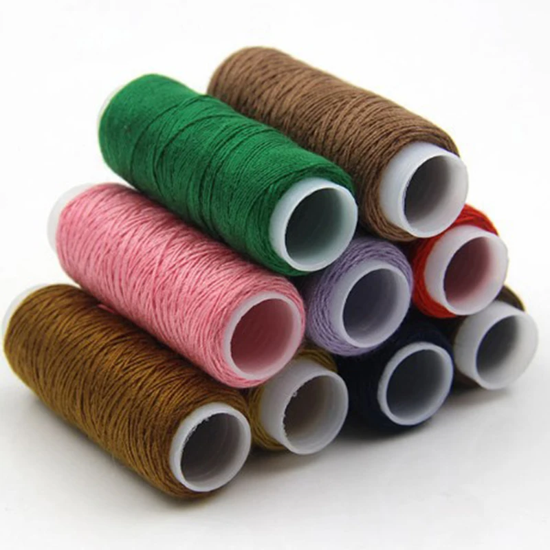 1lot 2Pieces 20S/3 Denim Sewing Thread Roll, Thick Jeans Canvas Bag White Thread for Sewing 100% polyester Sofa Sewing supplies