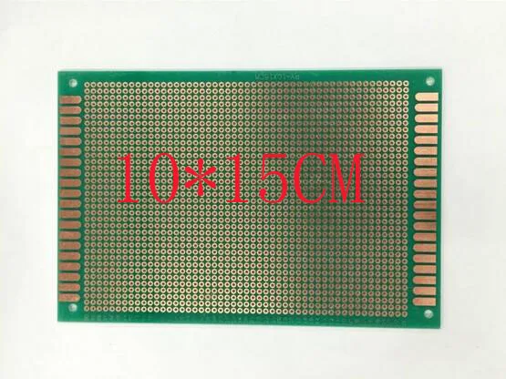 free ship Wholesale 30PC 10*15CM high quality green Mask PCB glass fiberglass universal board From PCB Manufacture