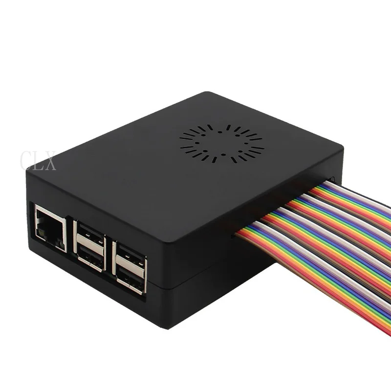 Корпус для Raspberry Pi 3, пластиковый корпус, черный, белый, прозрачный + охлаждающий вентилятор, совместимый с Raspberry Pi 2, Raspberry Pi, стартовый набор