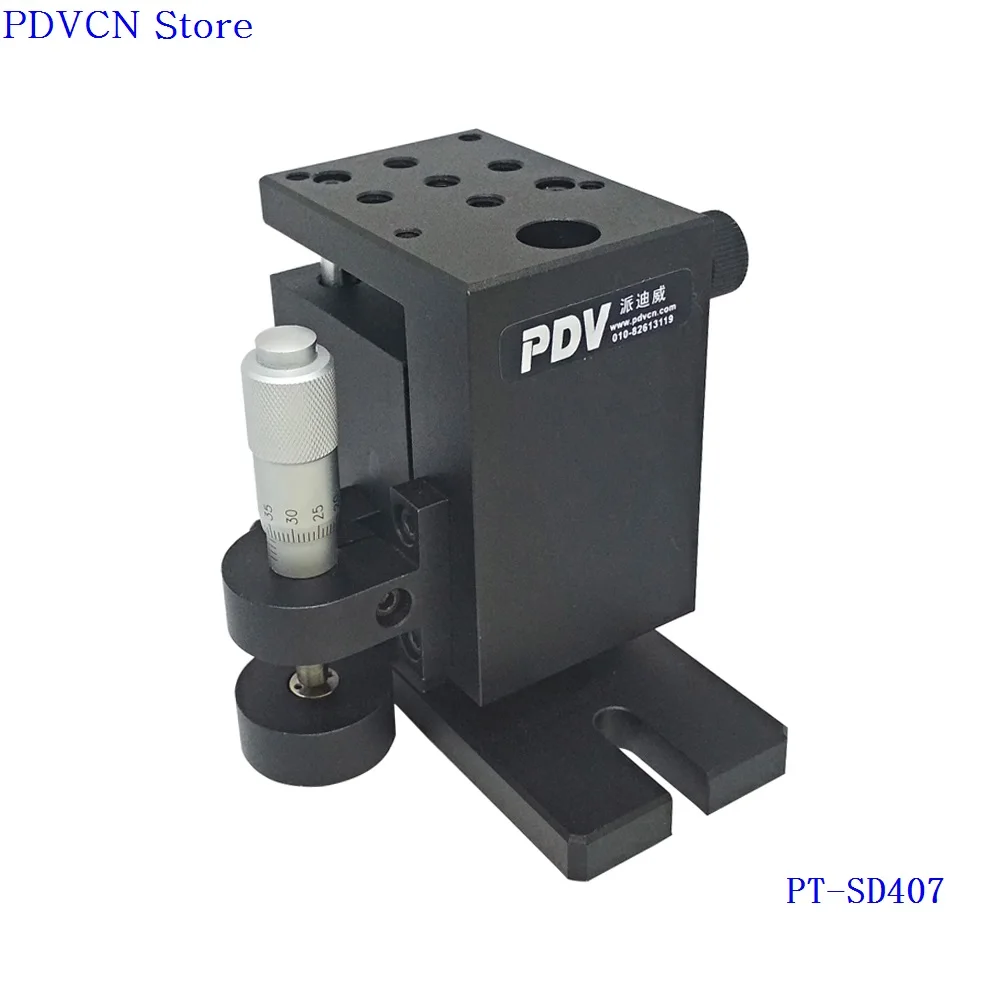 PT-SD407 Z-As Handmatige Lab Jack, Lift, Optische Glijdende Lift, 13Mm Reis Lineaire Trap