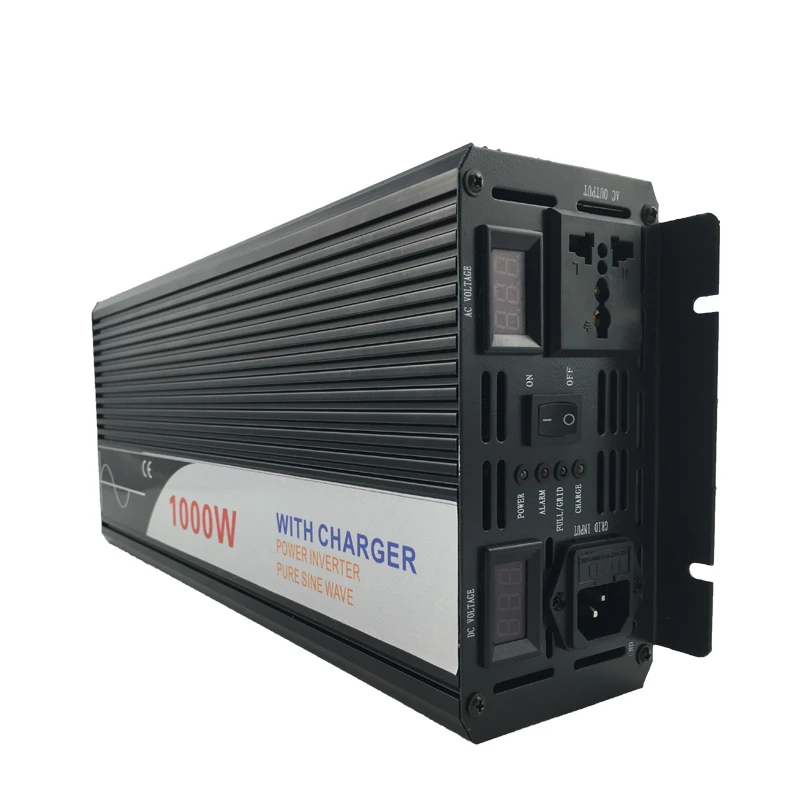 ups inverter 1000W pure sine wave inverter with charger 12V 24V 48v DC to AC 220V 230V 240v solar power inverter