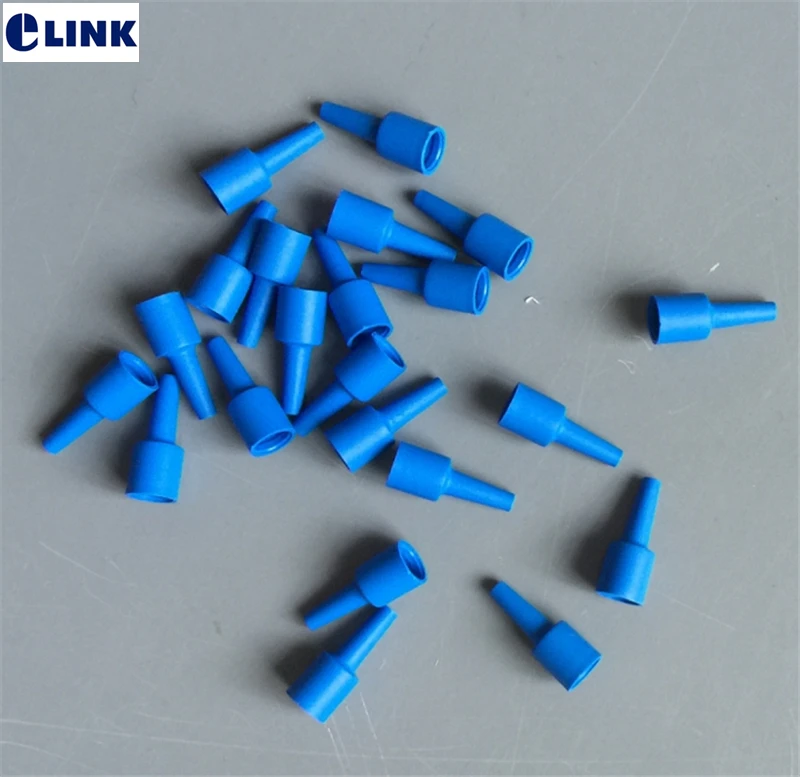 1000pcs 0.9mm fiber optic boot for SC connector 0.9mm protective boot Blue for FC connector kit environmental short boot ELINK