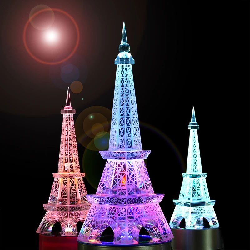 home decor Paris crystal crafts decoration decoration Home Furnishing Eiffel Tower model of European wedding gift ideas