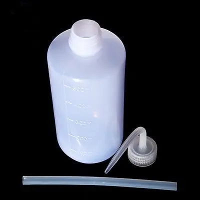 500ml Plastic LDPE Laborotary Tattoo Wash Squeezy Measuring Bottle For lab use