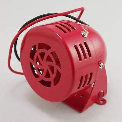 220VAC 120dB 0.43A  Red  Mini Metal Motor Siren Industrial Alarm Sound