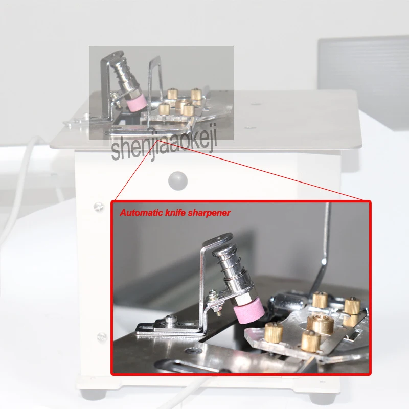 1pc New P4 automatic double-sided quilting machine Nylon slitting machine Cashmere trimming open edge sewing machine 220v 550w