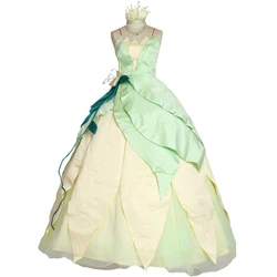 Tiana cosplay costume Halloween costumes for women adult Princess Tiana costume Fancy Tiana dress 11