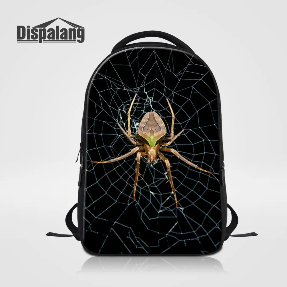 Dispalang Laptop Backpack for Men Women Mochila Notebook Computer Backpack Animal Spider Print School Bag for Teenagers Rucksack