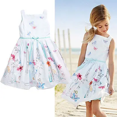 

Baby Kids Girls Princess Tutu Dress Party Bow Flower Gown Dresses