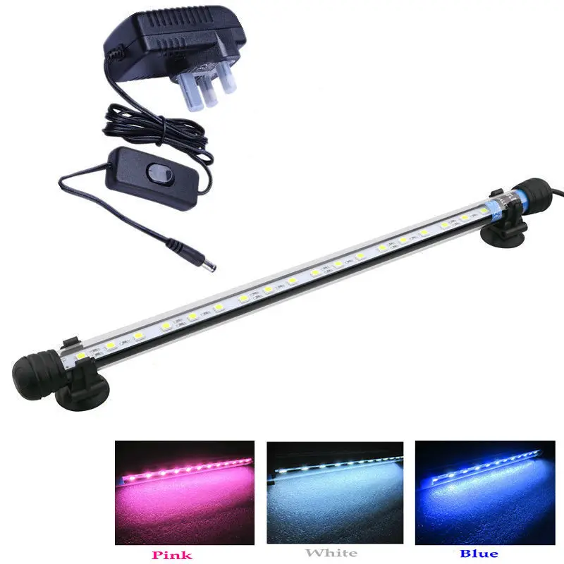 

Aquarium Tropical Fish Tank Waterproof 5050 SMD 48cm 24led Light Bar Lamp Submersible strip lighting 4.5W 12V Pond Fountain deco