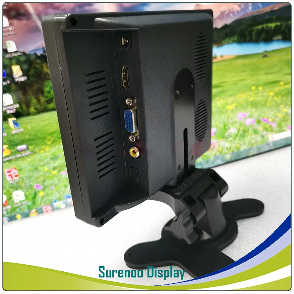 7" 7.0 Inch 1024*600 HDMI-Compatible / VGA / AV IPS LCD Module Display Monitor Screen Panel with Speaker & Enclosure