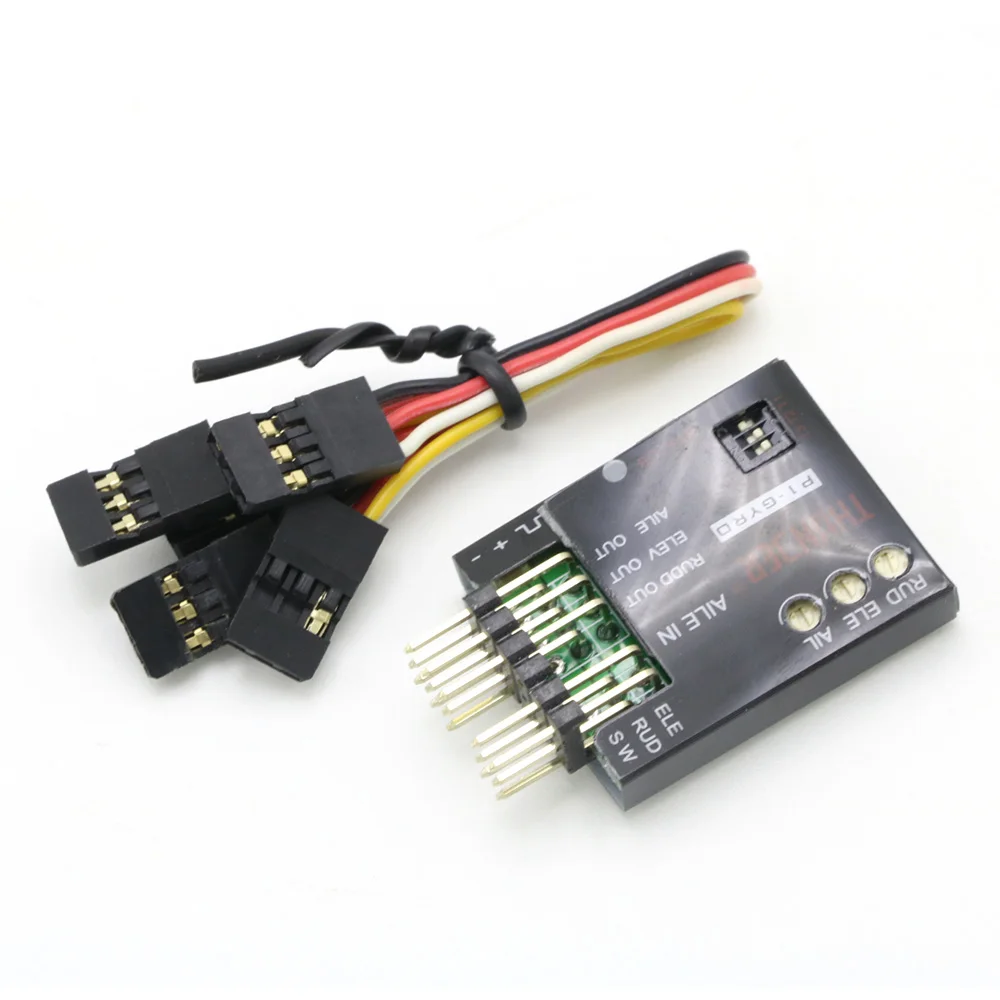 P1-GYRO 3-Axis Flight Controller Stabilizer System Gyro For Su27 Fixed Flying Wing RC Airplane Black