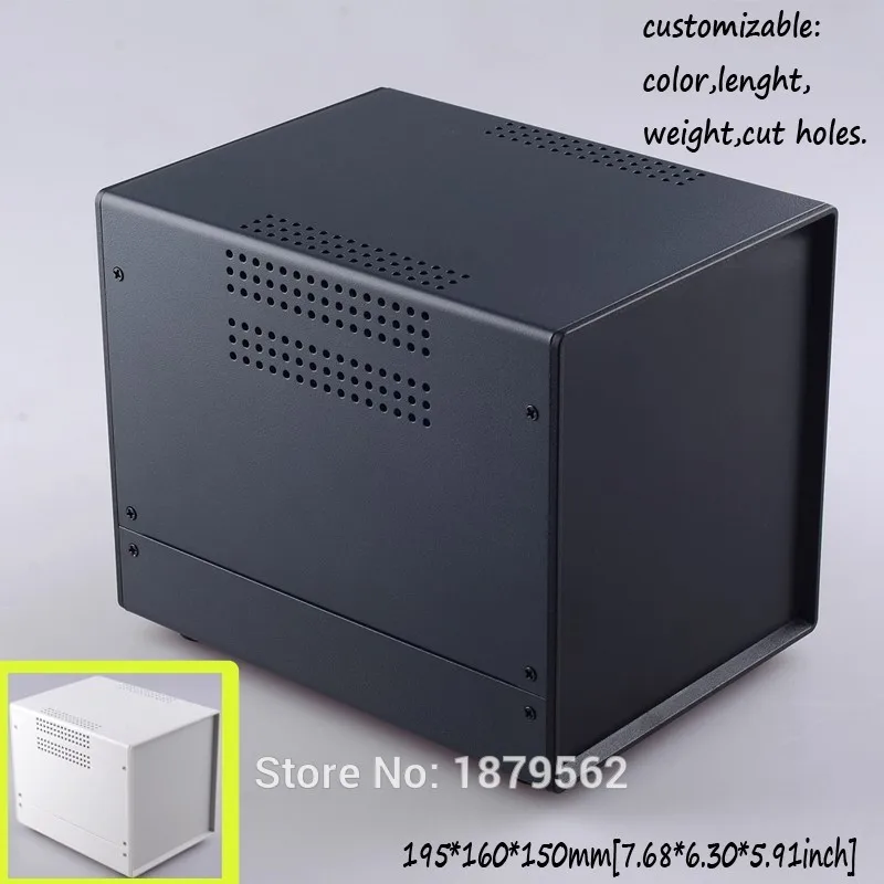 

[2 colors] 195*160*150mm Iron electronics project box diy iron enclosure ip55 junction box housing DIY distribution case