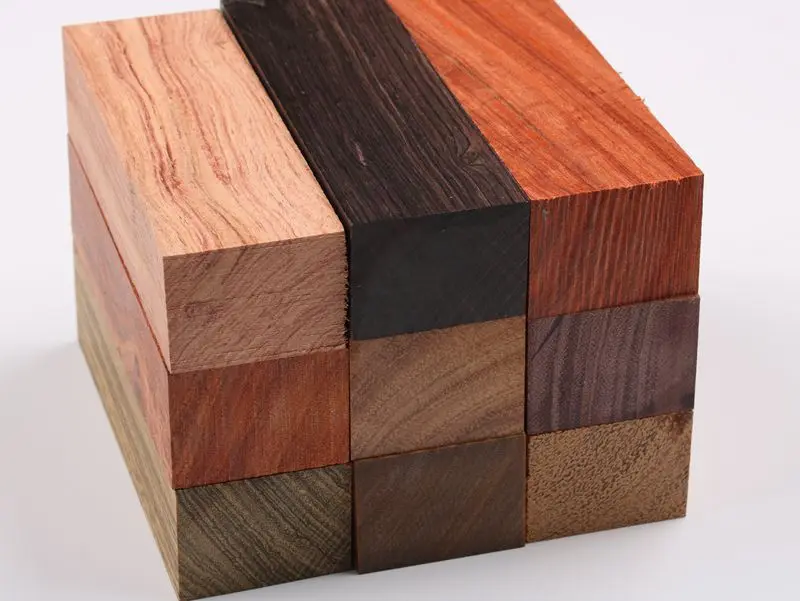 Knife handle scales blanks 120x40x30mm wood pistol grip knife handle\'s material Wod Handle