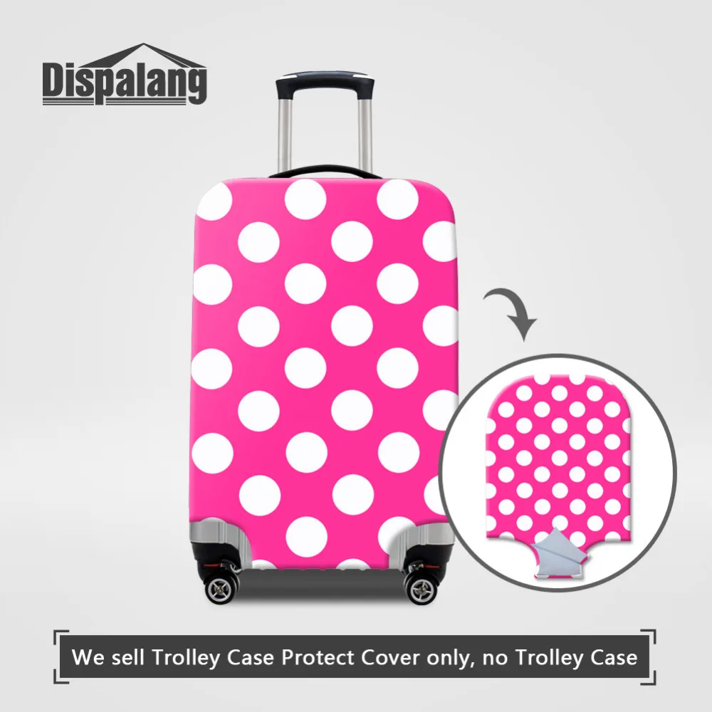 

Dispalang Circle Print Luggage Protect Cover For 18-30Inch Case Antifouling Elastic Suitcase Dust-proof Cover Travel Accessories