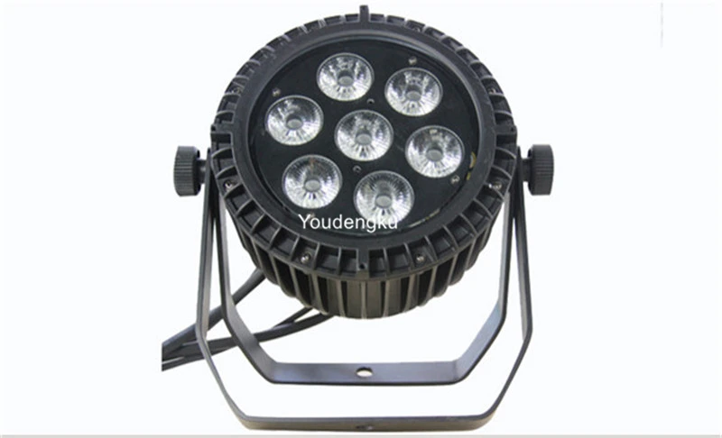 

6pcs Stage Club 7x10W 4in1 rgbw Slim Led Outdoor Par 64 dmx Mini waterproof led Flat Par Light