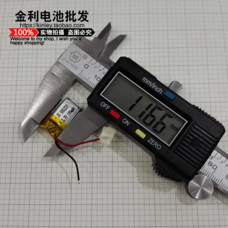 Genuine mail-Auriculares Bluetooth de 100mah, batería de polímero de litio de 3,7 V, recargables, 051220