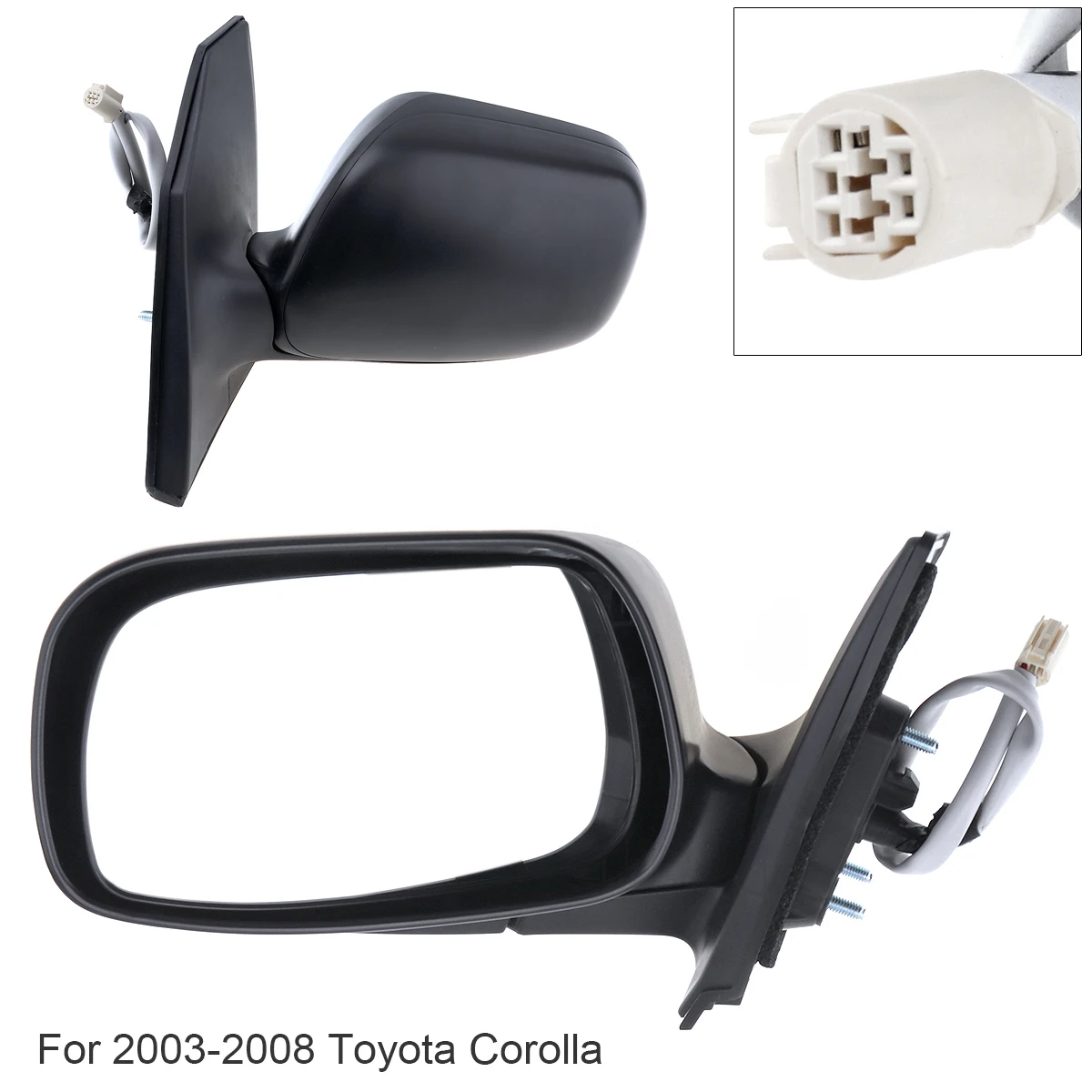 

Non-Folding Car Left Side Mirror Left Hand LH Mirror Fit for Toyota Corolla CE/LE/ S/ Sport/ XRS Sedan 4-Door 2003-2008