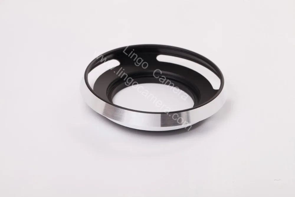 Parasol de lente de 40,5mm, accesorio de metal plateado para NIKON LH-S1650