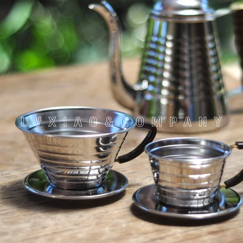 kalita-stainless-steel-cake-shape-filter-cup-hand-punch-reusable-coffee-powder-holder-drip-type-coffee-appliance