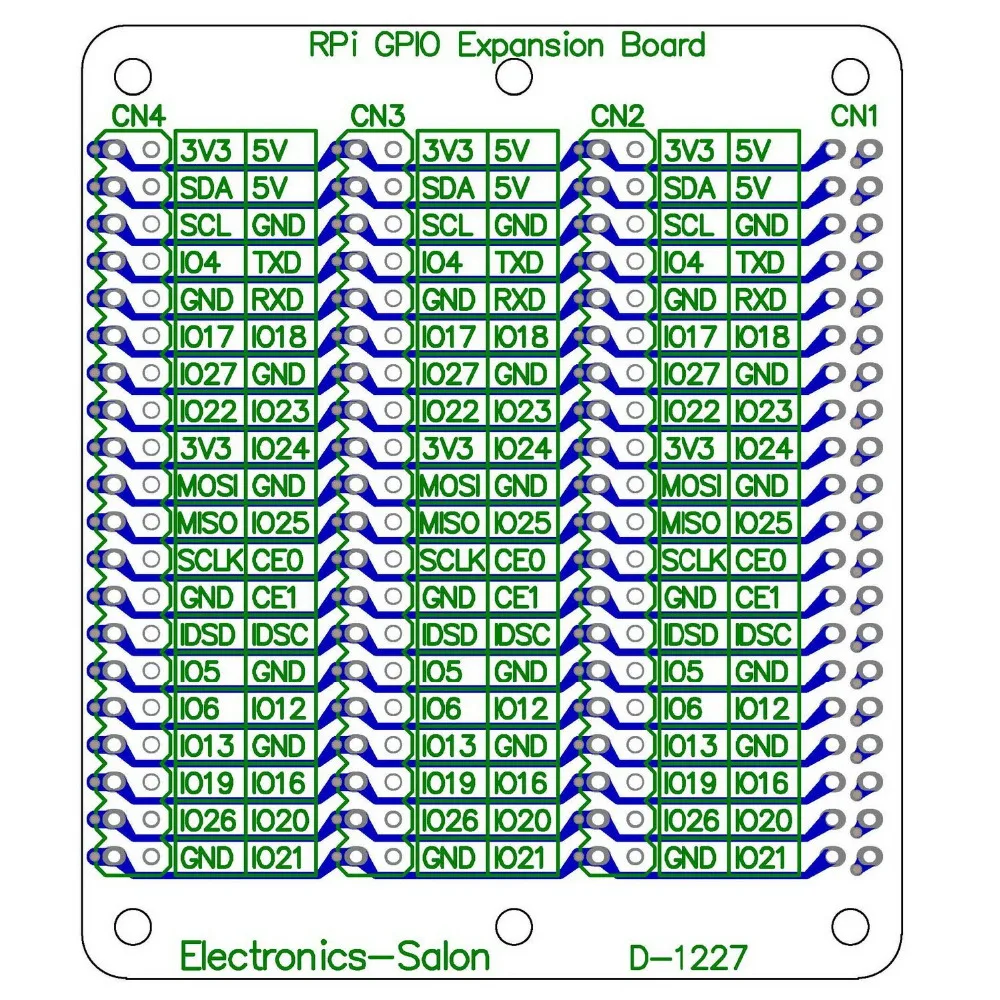 Electronics-Salon RPi GPIO Expansion Extension Module Board, for Raspberry Pi 3/2 Pi Model B+ ZERO.