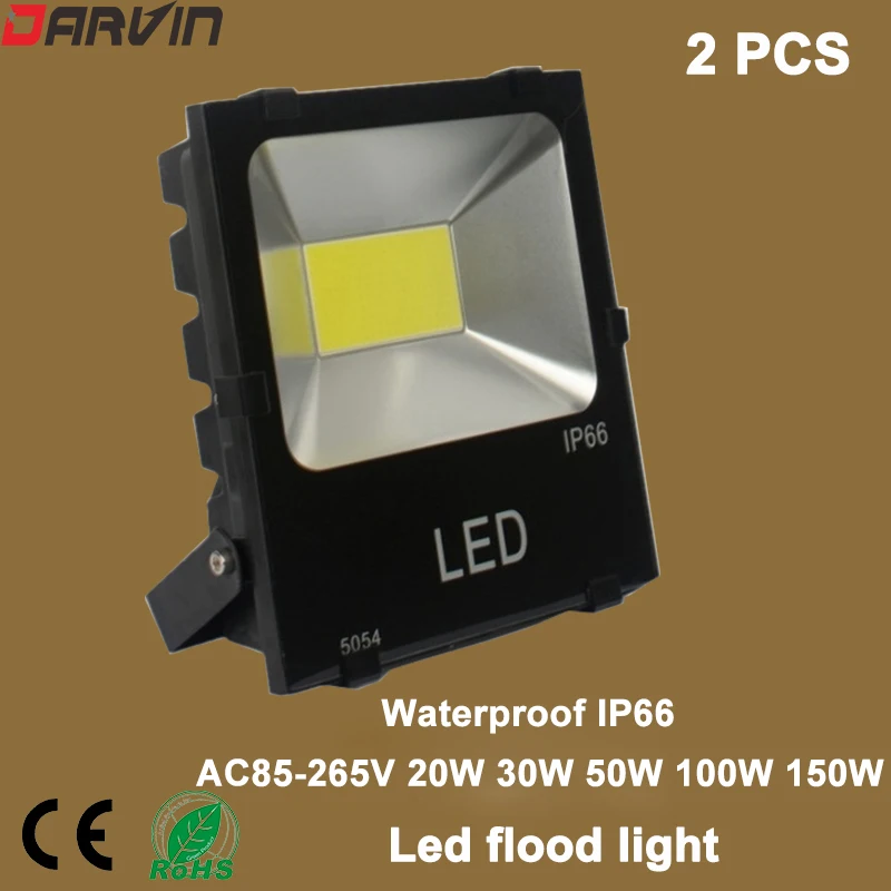 

LED Flood Light 20W 30W 50W 100W 150W IP65 Waterproof Spotlight Lamp Gardden Street Outdoor Lighting Floodlight 220V 110V