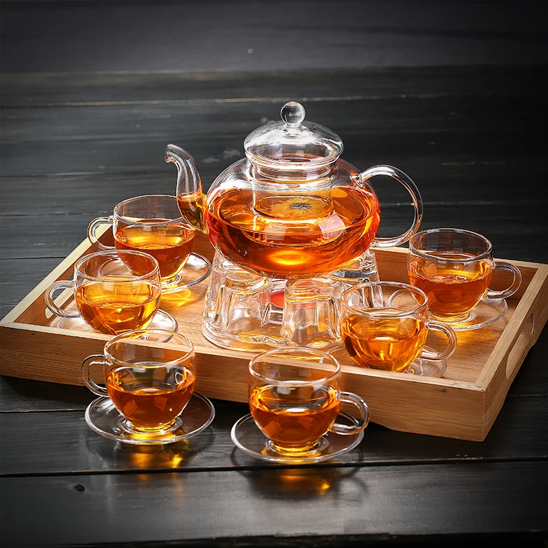 best choice glass teaset, whole teapot sets, Home ware gift teapot kettle supply,600-800ml glass tea set
