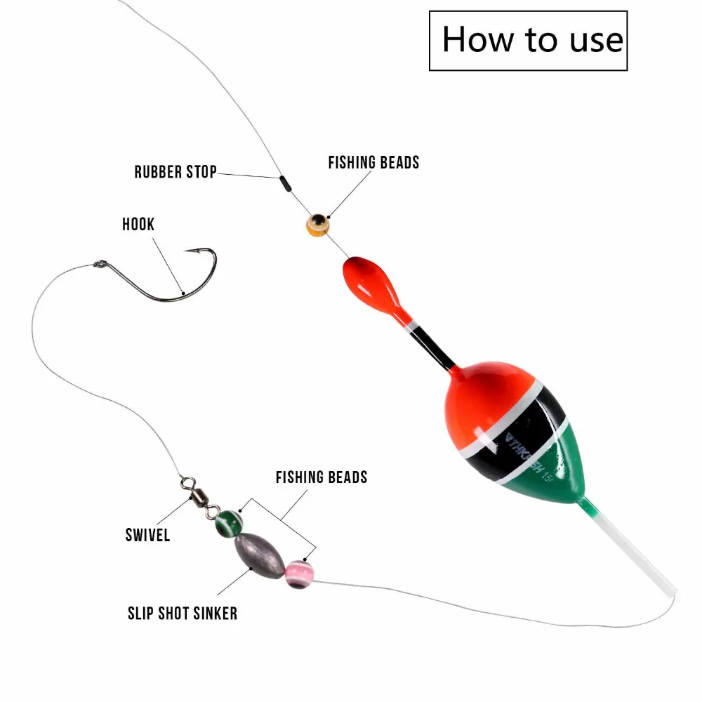 THKFISH 5 pz Galleggianti Da Pesca Slip Bobber Rigs Balsa Legno Mare Galleggiante Da Pesca 5g 15g Bue Da Pesca Galleggianti Per La Pesca Pesce Gatto