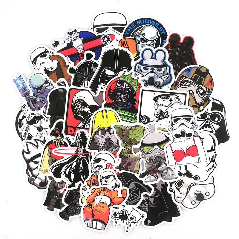 50 pcs Mixed Anime Stickers for Skateboard Laptop Luggage Motorcycle  Phone Car Bike Cool Graffiti Waterproof Stickers