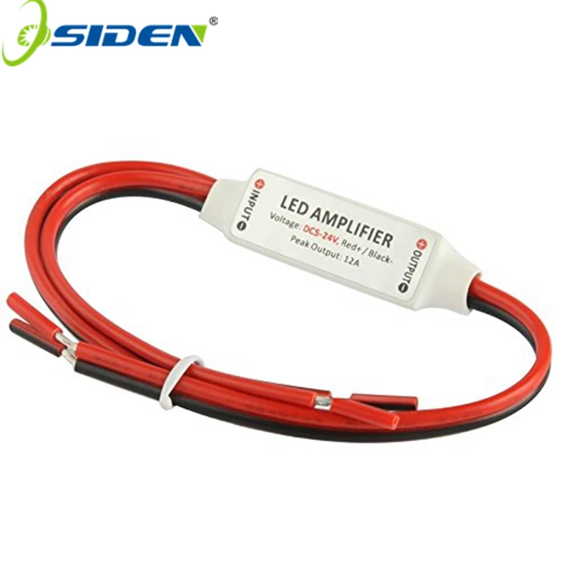 OSIDEN DC12V DC24V 1channel 12A mini led amplifier controller amplificador power accessories used by led strip single color