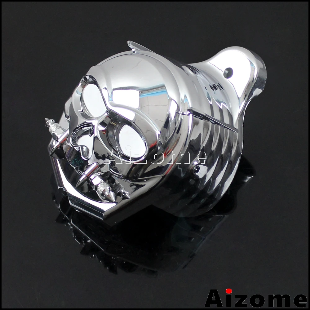 1x Chrome Horn Cover For Harley Motorcycle Cowbell Horn Cover 1995-2016