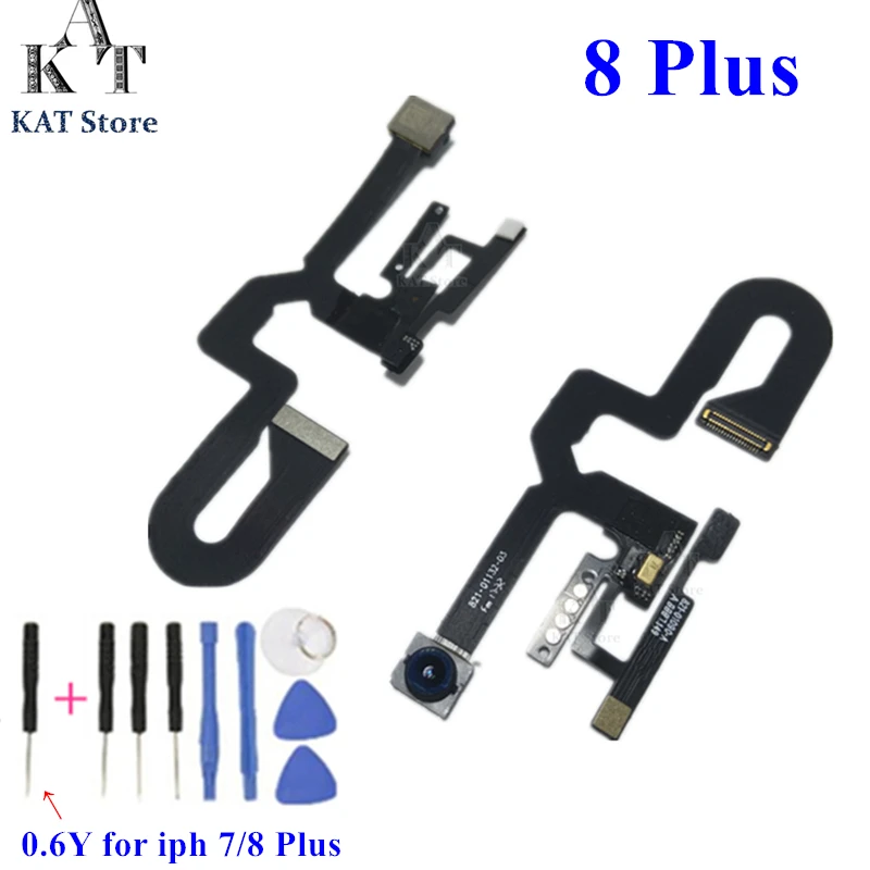 1PCS Front Small Camera Flex for 7 8 8G Plus 4.7 5.5'' inch Sensor Light Proximity Facing Camera Module Flex Cable Repair Part