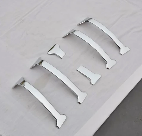 6PCS Chrome Front Grille Cover Trim For Toyota Land Cruiser Prado FJ 150 2014