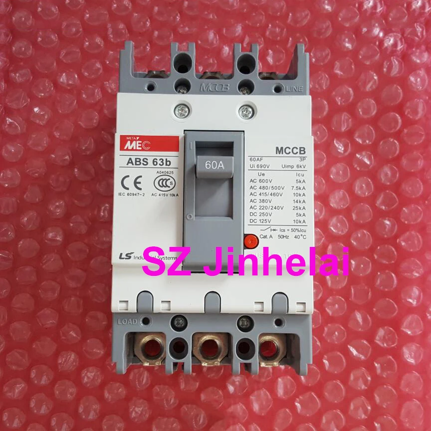 ABS63b Authentic original ABS 63b  LS Molded case circuit breaker ABS-63B Air switch  3P  60A