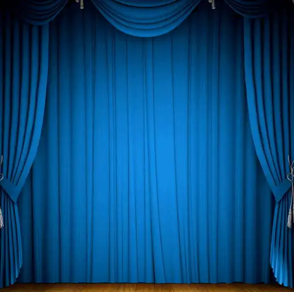 

10x10FT Vintage Royal Blue Drape Curtain Wall Stage Custom Photo Studio Backdrop Background Vinyl 3 x 3m